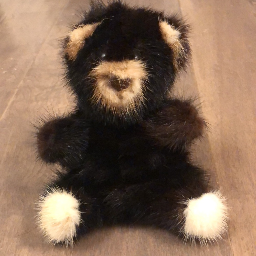 Genuine Mink Teddy Bear Luxury Plush Rare Bear 🐻